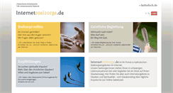 Desktop Screenshot of internetseelsorge.de